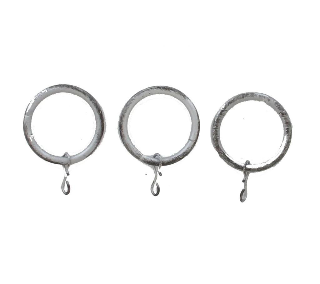 ANNEAU A PINCE D20X8 ARGENT MAT