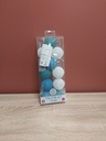 GUIRLANDE 10LED BOULE BLEUBLANC