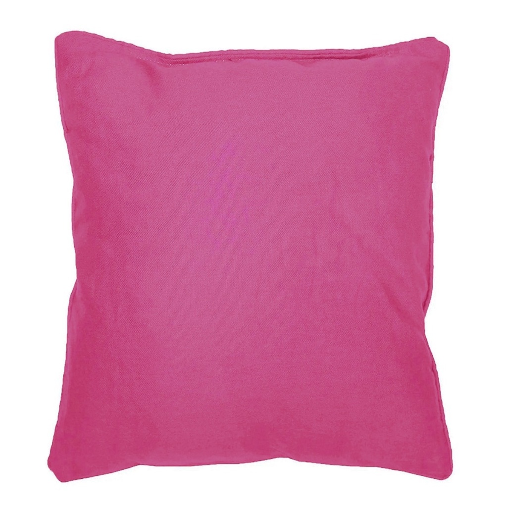 Coussin Passepoil Uni Panama Lilas 40 X 40 Cm