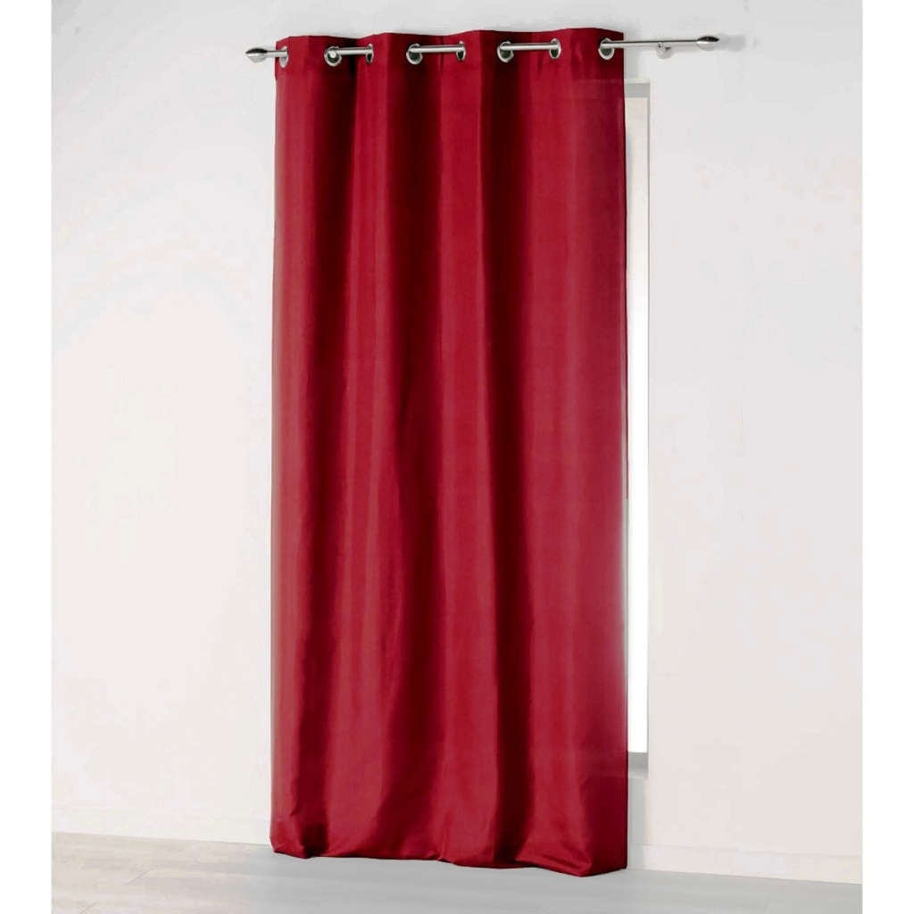 RIDEAU A ŒILLETS 140X280 MICROFIBRE