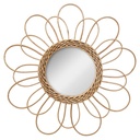 Round rattan mirror 40cm