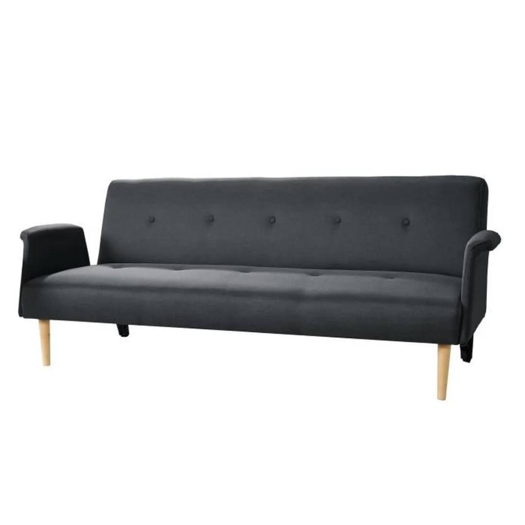 BANQUETTE 3 POSITIONS CAPRI - TISSUS GRIS FONCE