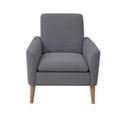 CHILLY FAUTEUIL TISSU GRIS CLAIR