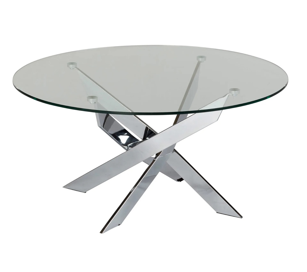 PIVOT TABLE BASSE RONDE TRANSPARENTE