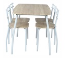 RICK 2 TABLE+4 CHAIRS CHENEBLANC