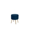 TABOURET APP VELOUR NOIR
