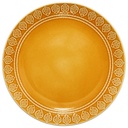 ASSIETTE PLATE IDYLLE FOND JAUNE 27 CM