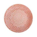 ASSIETTE PLATE MANDALA ROUGE