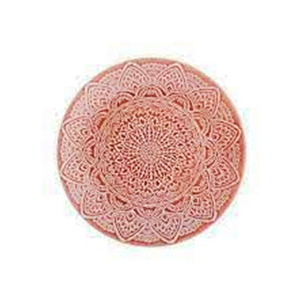 ASSIETTE DESS MANDALA ROUGE