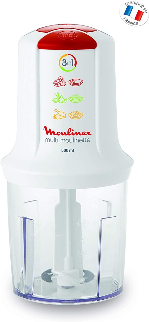 Moulinex Mini Hachoir Électrique 3 En 1