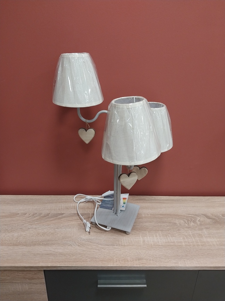 25652-METAL TABLE LAMP WITH 3 HEADS