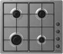 CANDY PLAQUE ENCASTRABLE 4 FOYERS INOX