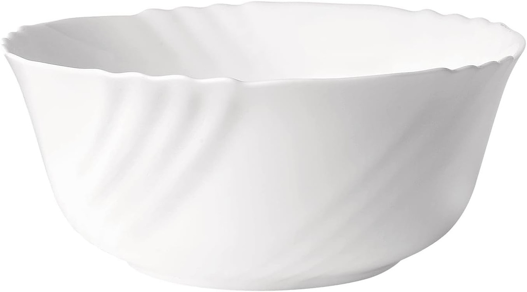 Bormioli Rocco Saladier Ero blanc 23 cm, verre opale,