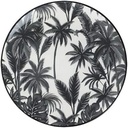 Secret de Gourmet - Assiette à Dessert Jangal 22cm Noir & Blanc