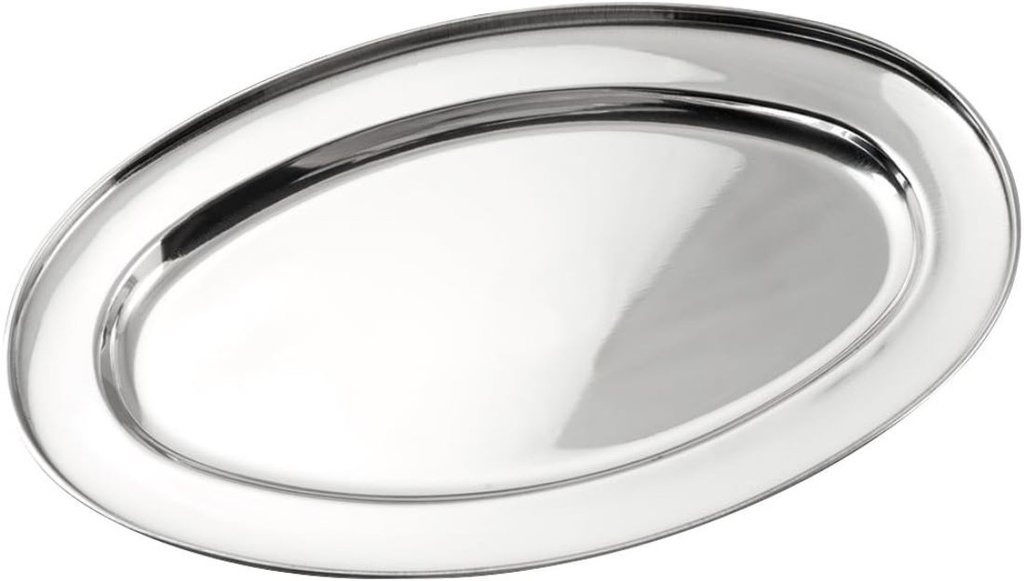 PLAT INOX OVAL 30X21