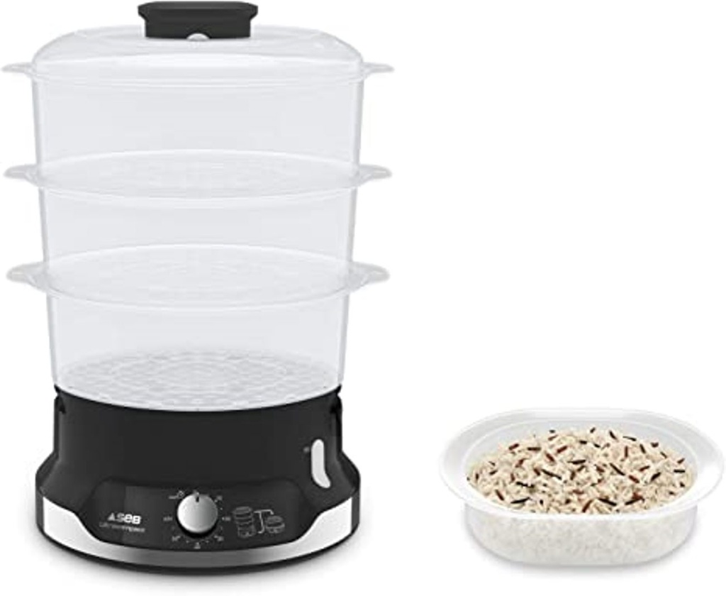 SEB CUISEUR VAPEUR 9 L 800W 3 BOLS EMPILABLE