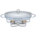RECHAUD OVAL EN INOX 3 Litres